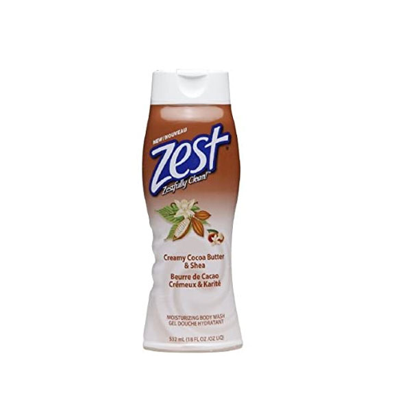 Zest Body Wash cocoa butter shea (18 oz) Lil General’s
