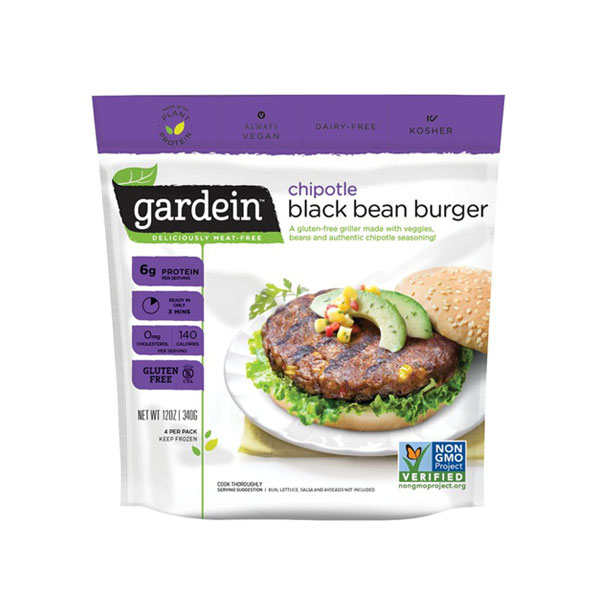 Gardein Chipotle Black Bean Burger (12 oz) Lil General’s