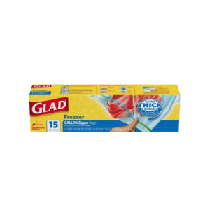 Glad Gallon Zipper Freezer Bags (15 ct)
