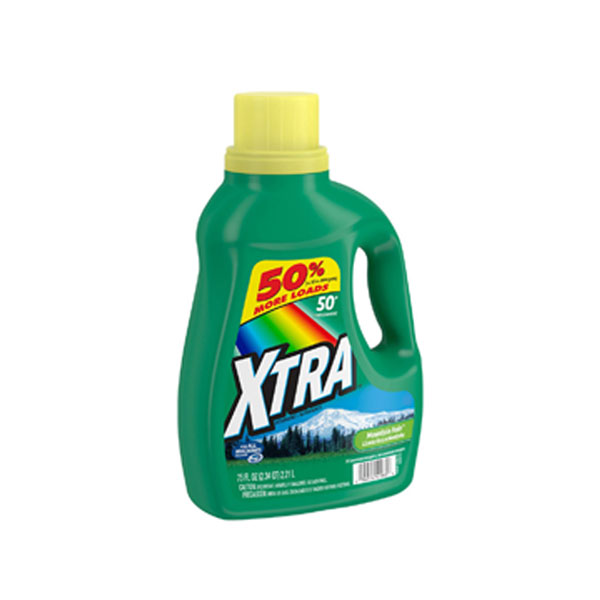 Xtra Liquid Detergent Mountain Rain (67.5 oz) Lil General’s