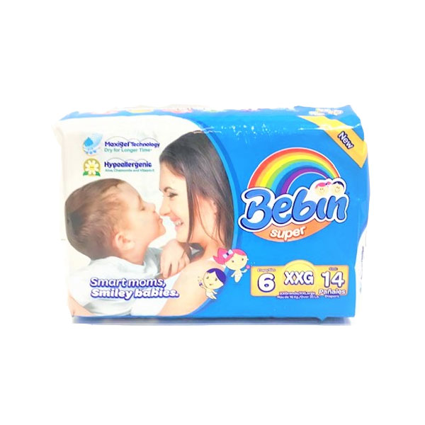Bebin Diapers XX-Large (14 ct) – Lil General's