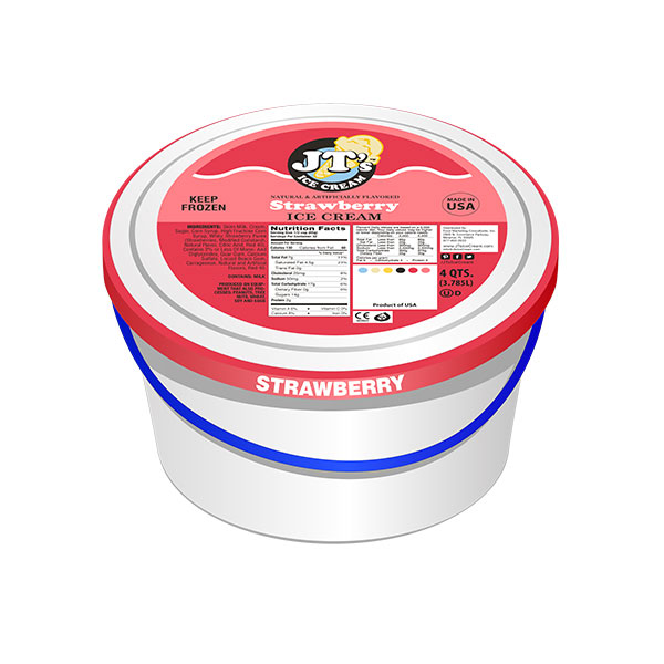 Jt’s Ice Cream Strawberry (4 qt) Lil General’s