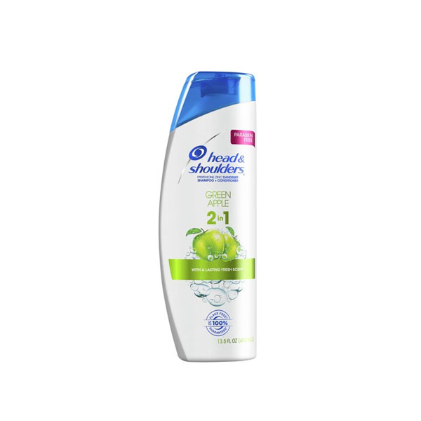 Head and Shoulders 2 in 1 Shampoo Green Apple (13.5 oz) Lil General’s