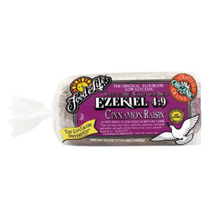 Food for Life Ezekiel 4:9 Cinnamon Raisin Sprouted Whole Grain Bread (24oz)