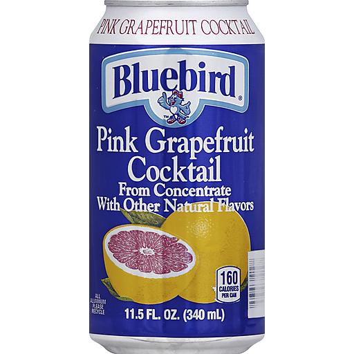 Bluebird Pink Grapefruit Juice (11.5oz) (24ct) Lil General’s
